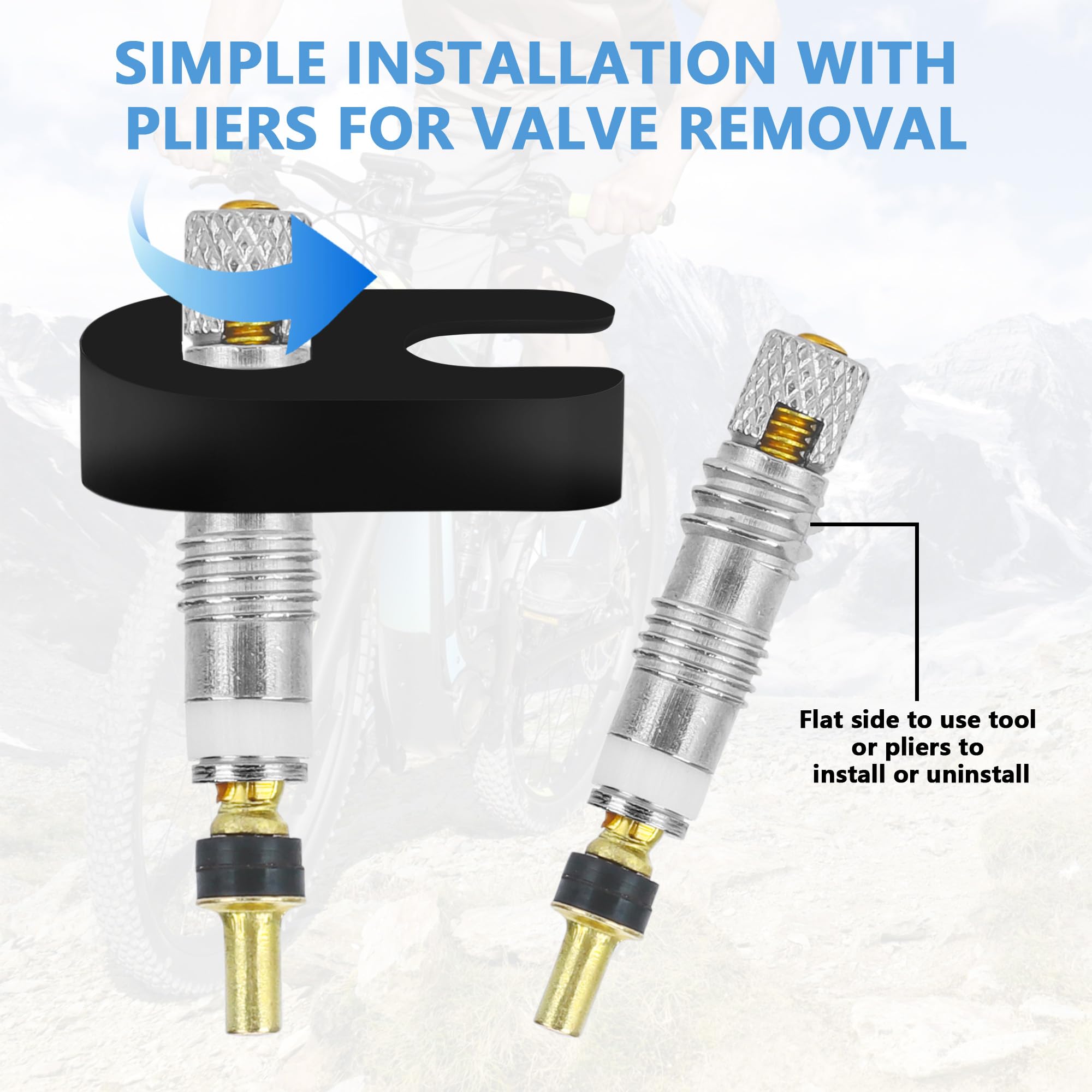 7-teiliges Presta Ventil Reparaturset Für Fahrräder - Ventilkerne, Adapter & Werkzeug Für MTB & Rennrad