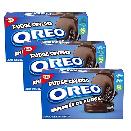 Galletas de sándwich de chocolate cubiertas de caramelo Oreo, 224 g7.9 oz (paquete de 3) enviadas desde Canadá