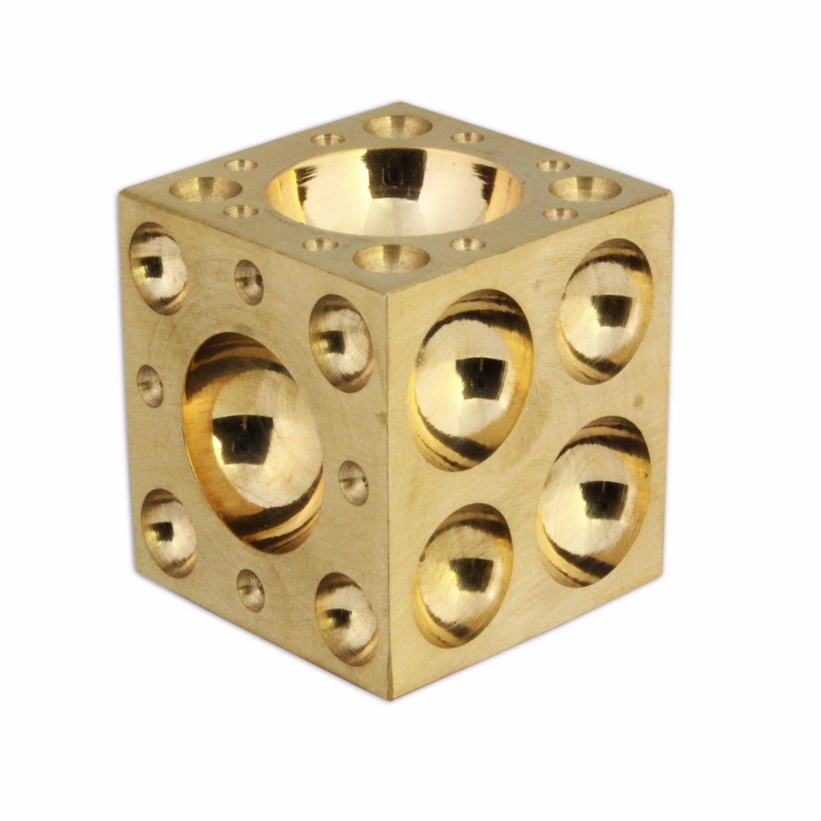 Jewellers Tools Gold Solid Brass Dapping Doming Block 1" Vice Tool 25Mm Craft Jewellers Watch Tools