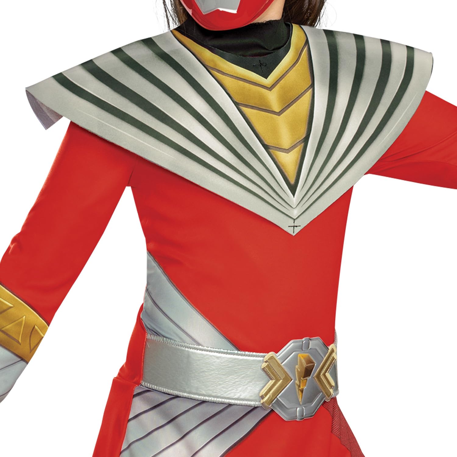 Disguise Costume da Ranger rosso per ragazze, costume ufficiale Power Rangers Cosmic Fury con cintura