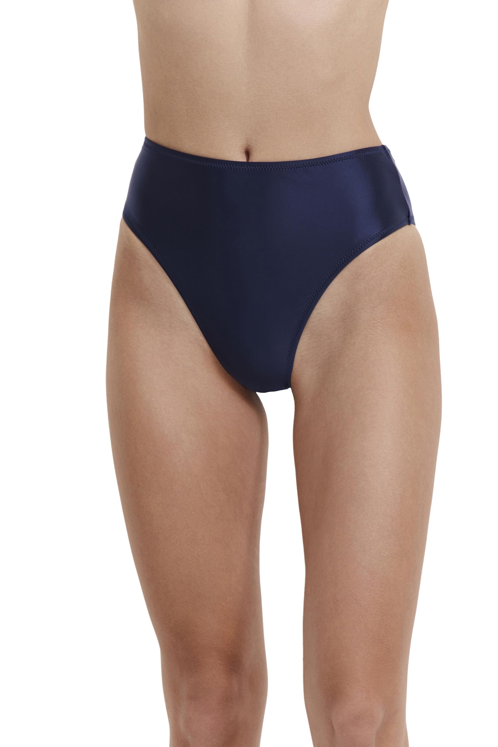 flirtt gottex Flirtt by Gottex Satin Touch Women's High Rise High Leg Detail Bikini Bathing Bottom Swimwear - Swim Essential-picture-15