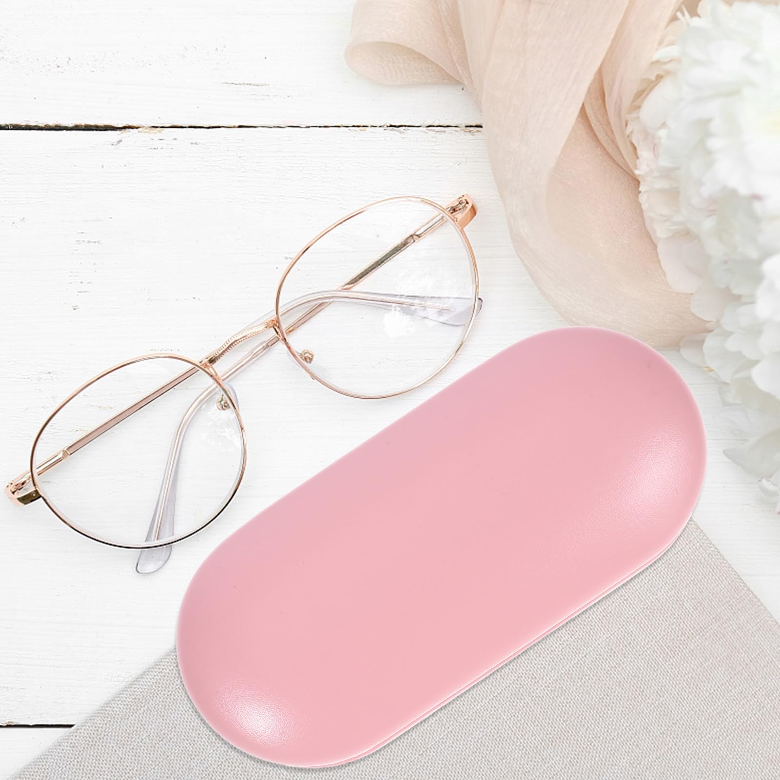 GALPADA Estuche para Lentes de Contacto y Caja para Gafas Multiusos de Doble Capa Espejo y Soporte Portátil de PU, a Prueba de Fugas, Adecuado para Viajes y Uso Diario