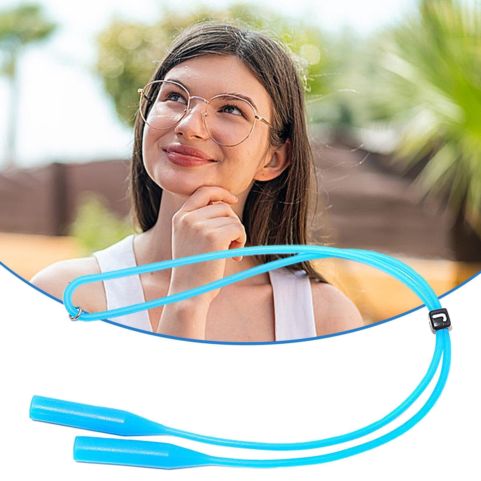 Cinturino per occhiali sportivi in silicone, cinturino per occhiali in silicone - Cinghia di fissaggio per occhiali antiscivolo,Cinturino regolabile per occhiali, cordino di fissaggio per