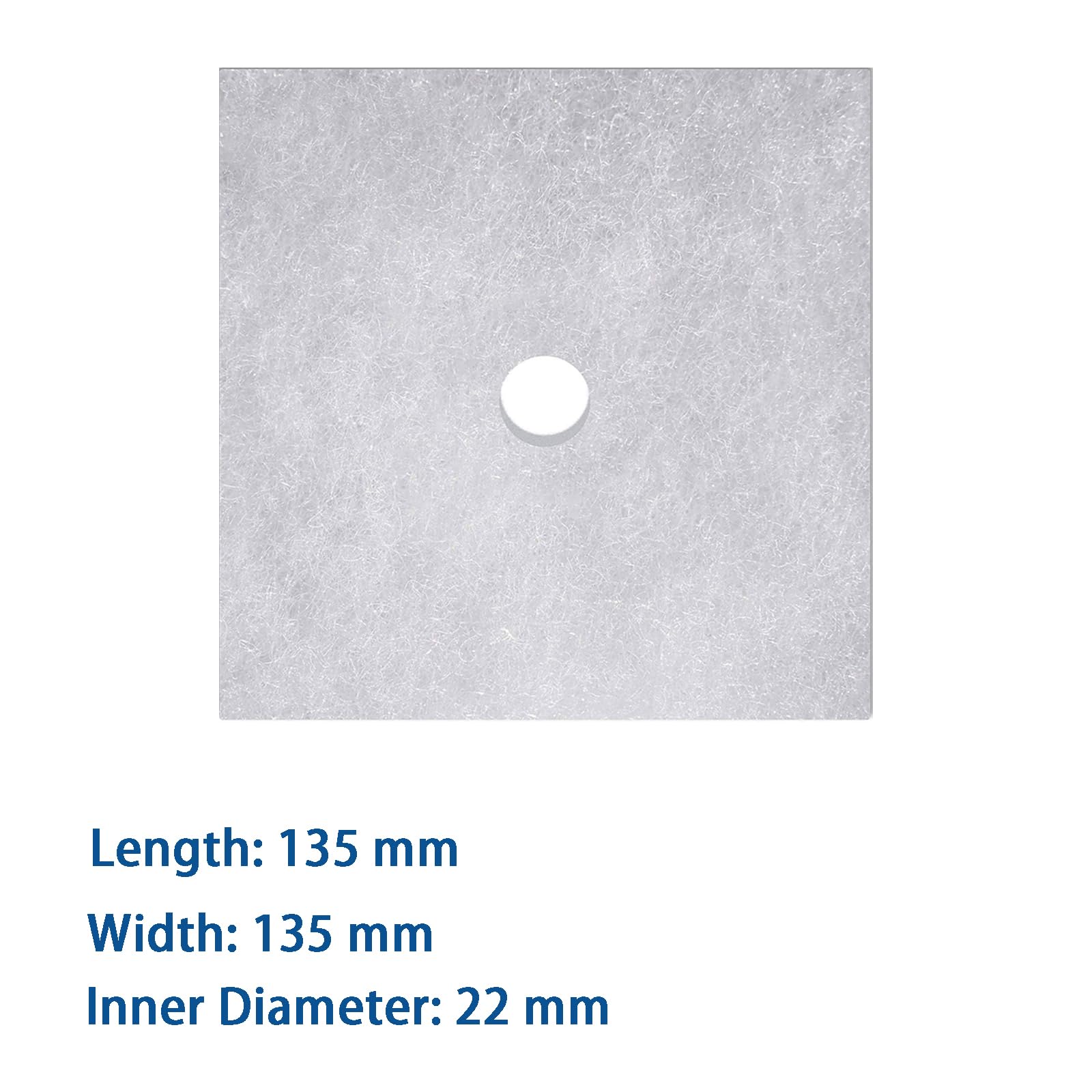 20 sztuk filtrów do Maico ZF 60/100 i ER-AP/APB 0093.0680, 135 x 135 mm Ø 22 mm filtr przeciwpyłowy, klasa filtra G2, filtr powietrza, filtr wymienny