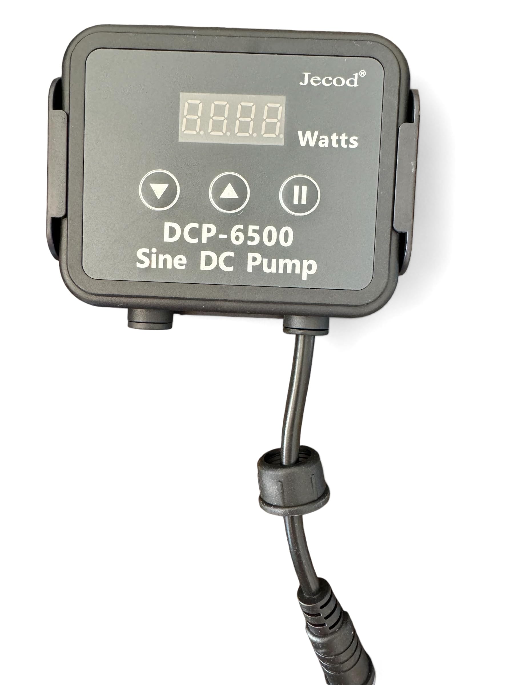 Bomba de circulación Jebao DCP-6500 – 6500 L/h, 24 V 40 W, controlador digital, función Feed, silenciosa para acuario y estanque agua dulce/salada