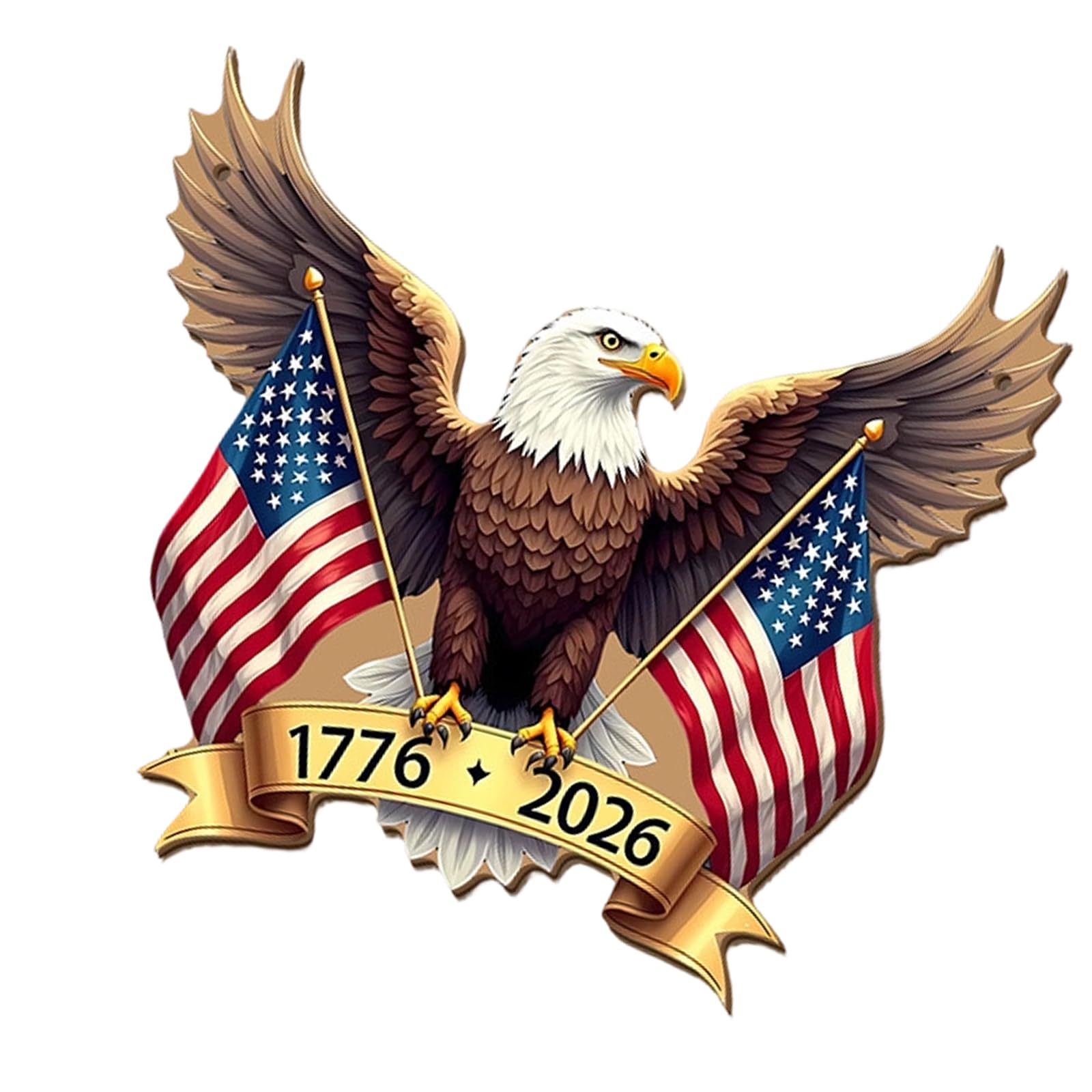 Wooden Independence Day Sign with Star and Stripe 250th Anniversary Hanging Plaques for Festive Decor Wooden Patriotic Sign