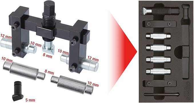 Set de Herramientas para Espaciador de Prensar 11 Piezas KS TOOLS miniatura 3