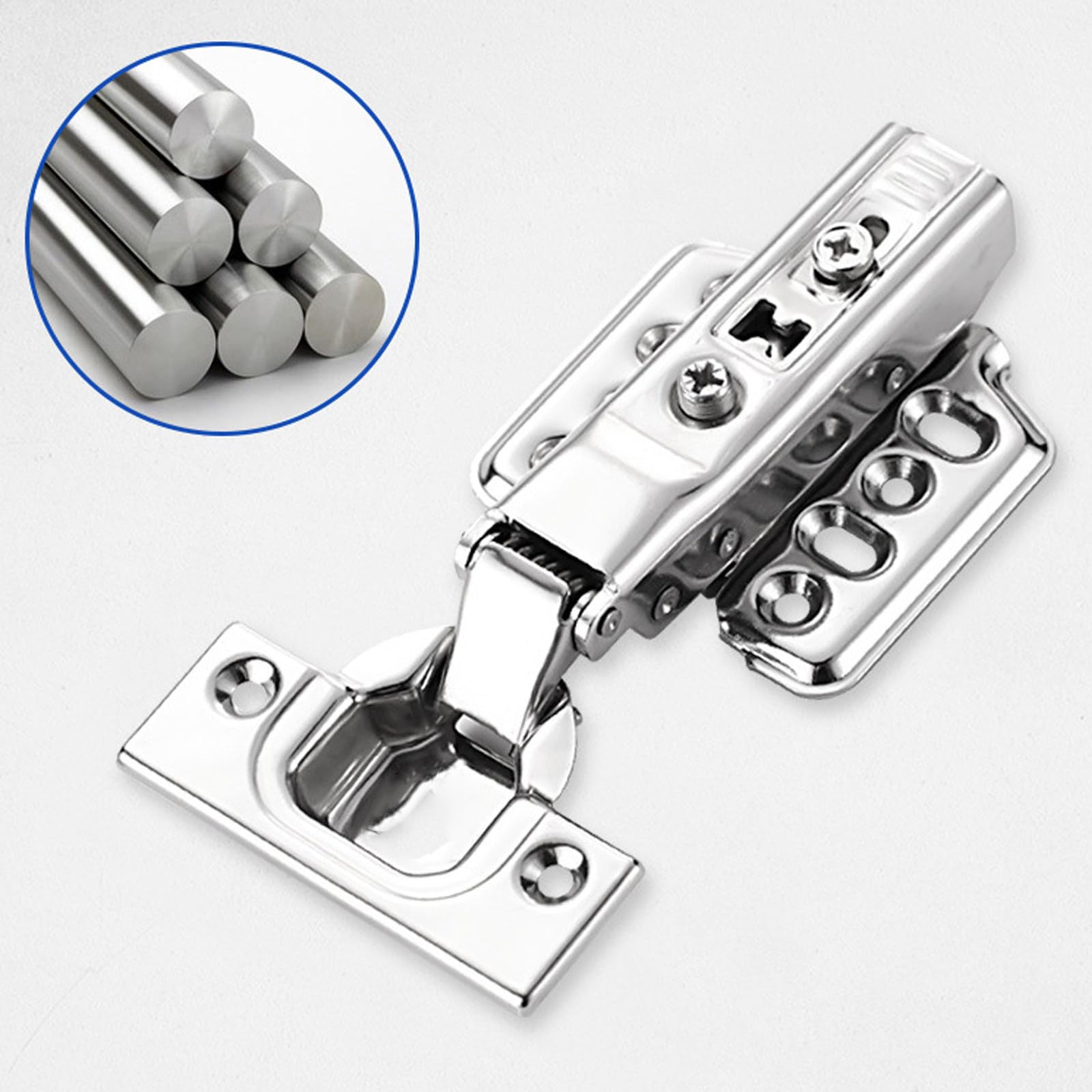 Cerniere per Ante Cucina, 10 Pezzi Cerniere per Mobili Staccabile Cerniere per Porte Silenziosa Cerniere per Ante Armadio Acciaio Inox Antiruggine Cerniere per Ante Ammortizzate