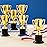 Juvale Mini Trophies Bulk - 4 in, Gold-Plated Plastic, 24-Pack - Trophies for Kids & Adults - Sports, School & Party Awards