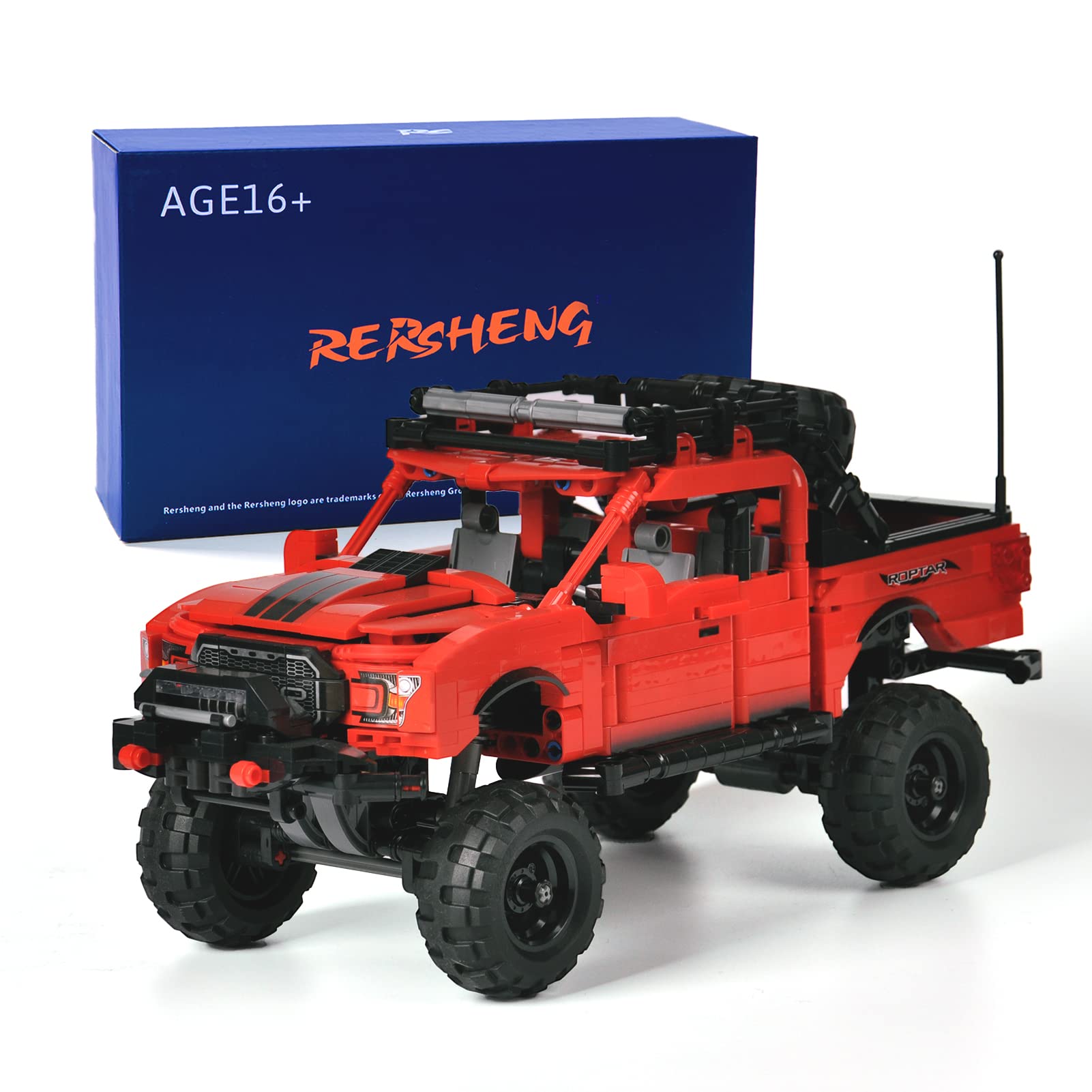 Amazon.com: Rersheng Off-Road Pickup F-15O MOC Building Blocks and  Engineering Toy, Adult Collectible Model Cars Kits to Build, 1:14 Scale  Truck Model (989Pieces) : Toys & Games