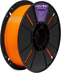 Filamento Impressora 3d Voolt3D PETG HF 1kg 1,75mm Cor Laranja Translúcido