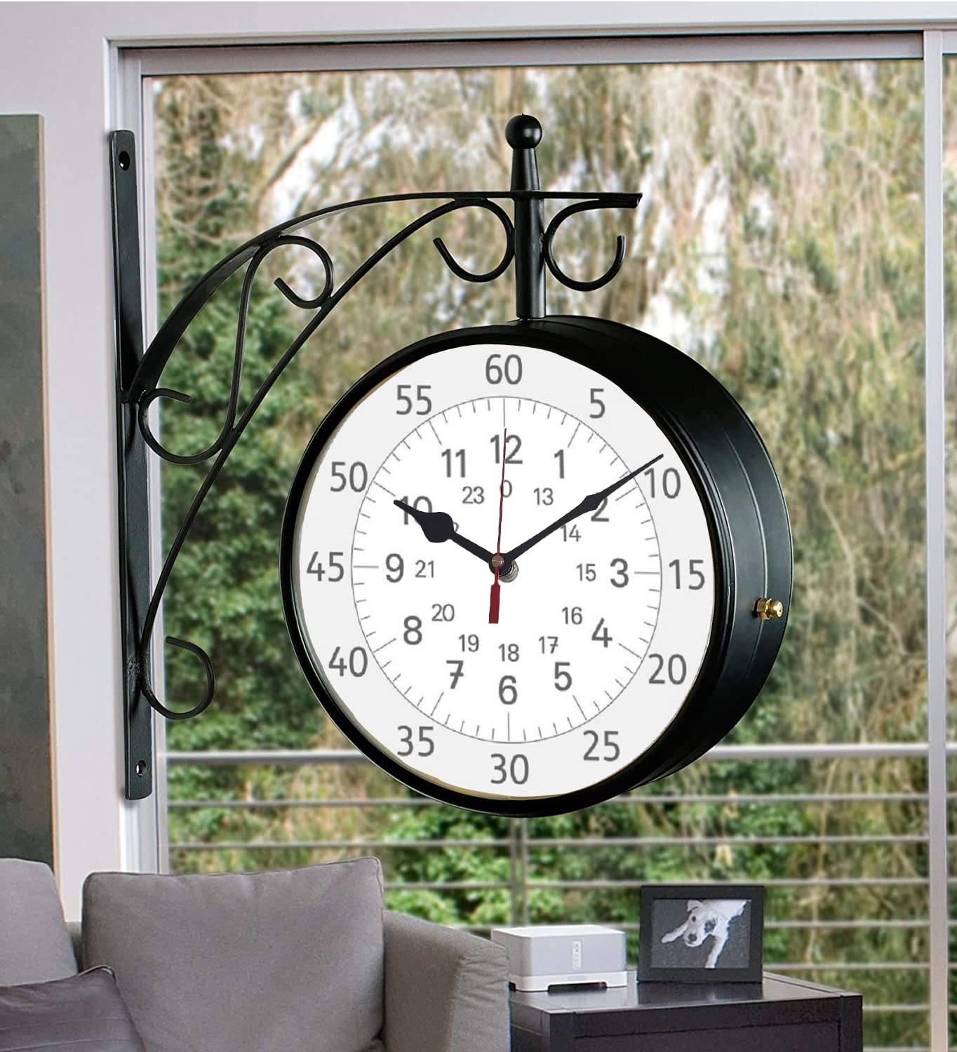 Saree House Vintage Abstract Theme Double Side Iron Railway Clock (Style1, 8 x 8 Inch) (B09N9Y16D9) Amazon Price History, Amazon Price Tracker