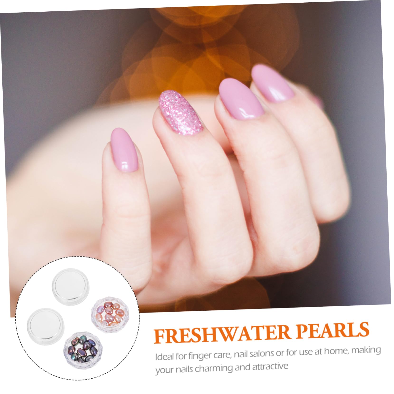 Beatifufu Crafting Pearl Beads Nail Charms Pearls DIY Manicure Decor Irregular Nail Art