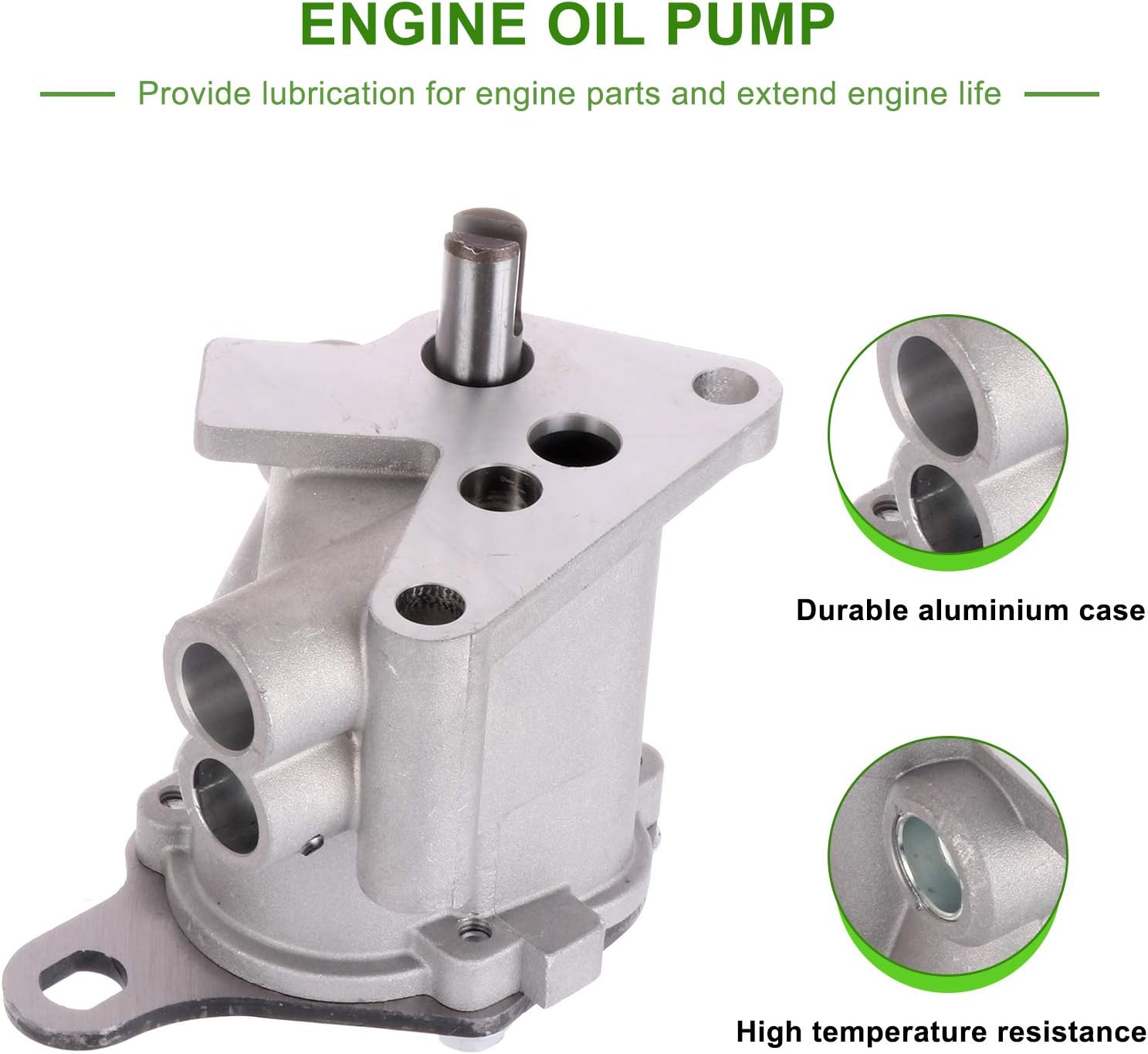 SCITOO Engine Oil Pump for Jeep Grand for Cherokee Wrangler Cherokee CJ5 CJ7 Comanche DJ5 Wagoneer & for Dodge Dakota for AMC 2.5L 4.0L 4.2L with Gasket M-81A M81A 3242141 3237844
