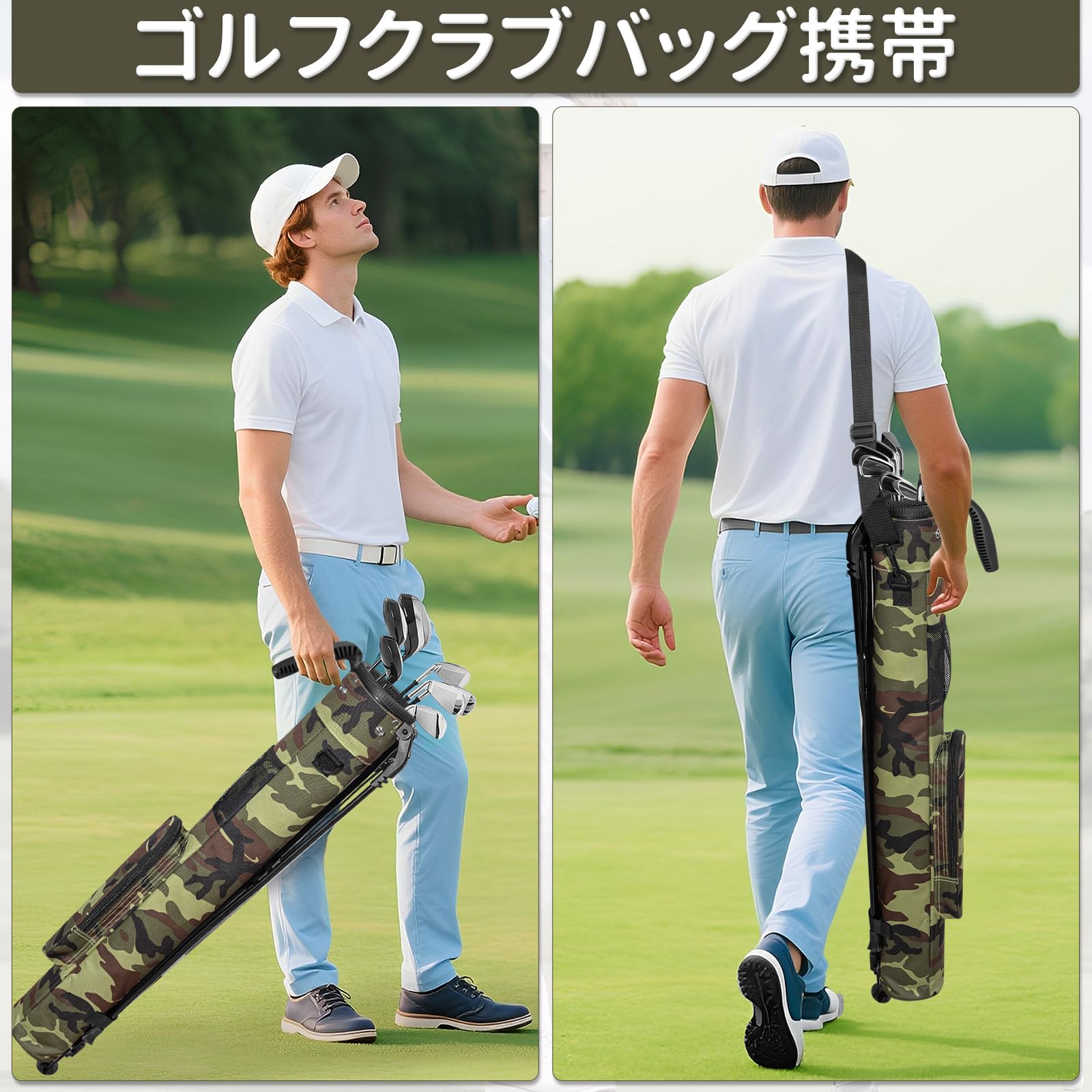 Amazon | Rxakudedo ゴルフバック 超軽量 ゴルフクラブケース