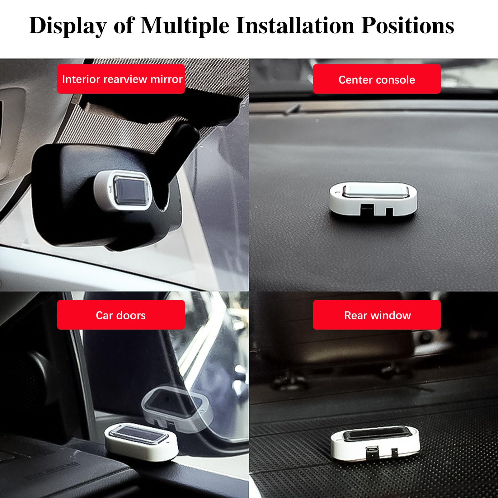 Solar Auto Alarmanlage Anti-Diebstahl Blinklampe - Dummy-Alarm-System mit blinkender roter LED