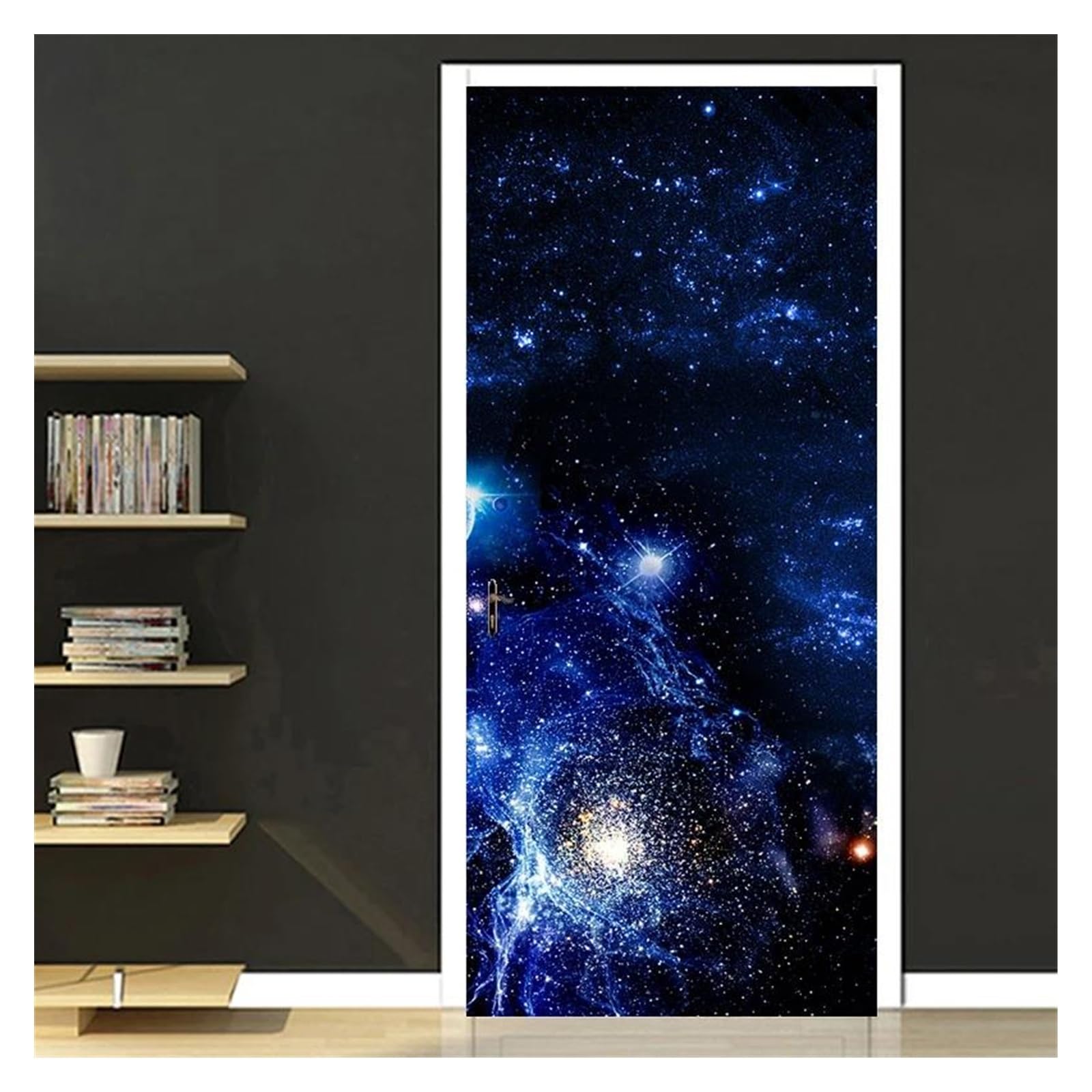 Naklejki na drzwi Naklejka Dekoracyjna Na Drzwi 3D Fototapeta Wodoodporna Samoprzylepna Naklejka Na Drzwi Do Sypialni Salon Tapeta Na Drzwi Do Sypialni(95x215cm)