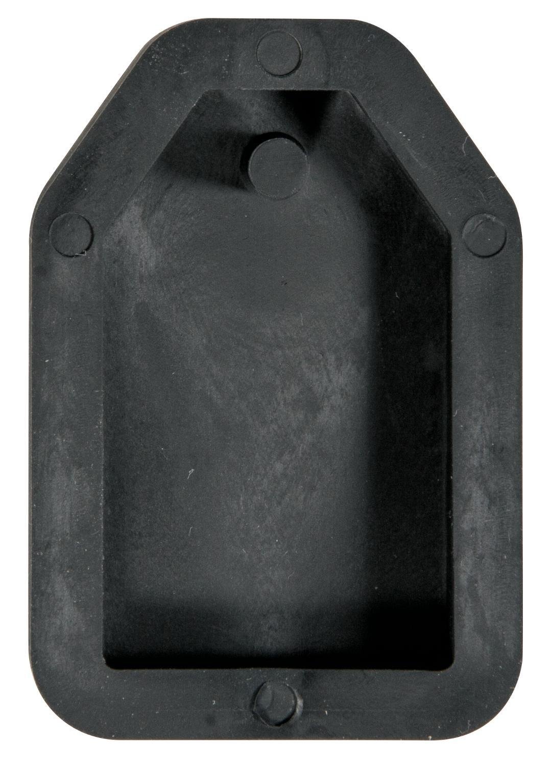 Rayher Casting Mould: Hanger Tag, Size: 2,3 x 3,9cm, for Jewellery Cement, Thermoplastic Elastomers, Black, 11.5 x 8 x 0.8 cm