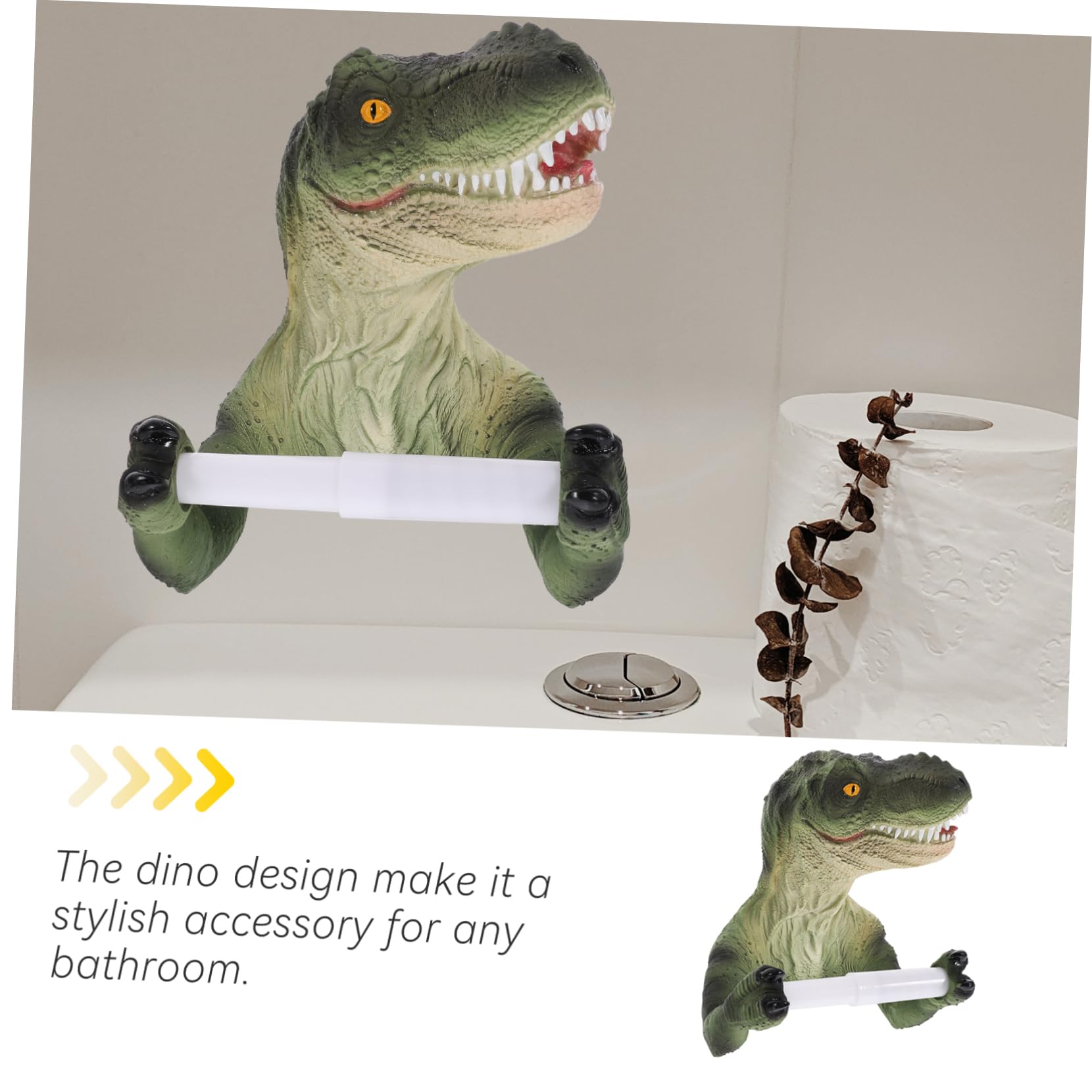 Happyyami Portarrollos De Papel Higiénico Forma De Adhesivo para Baño Portarrollos Divertido Colgador Papel Pared