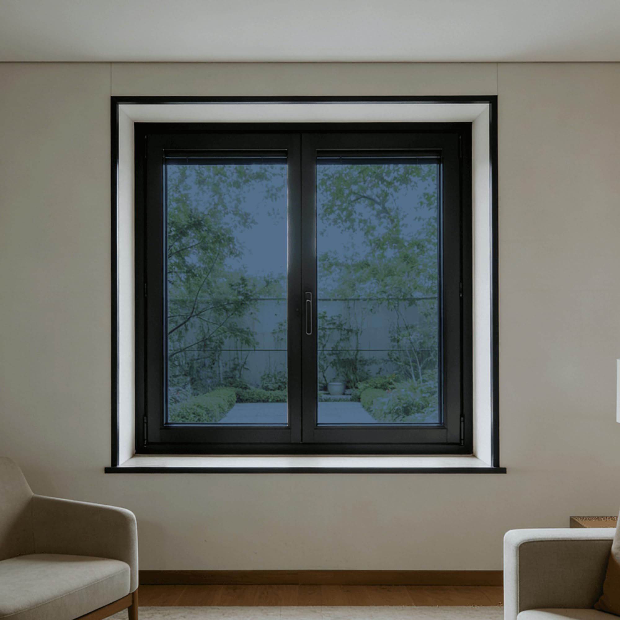 Vinilos para Cristales Espejo Unidireccional 115 x 190 cm Anti UV Anti Calor Tinte Reflectivo con Kit de Instalación para Hogar, Oficina, Azul Plata