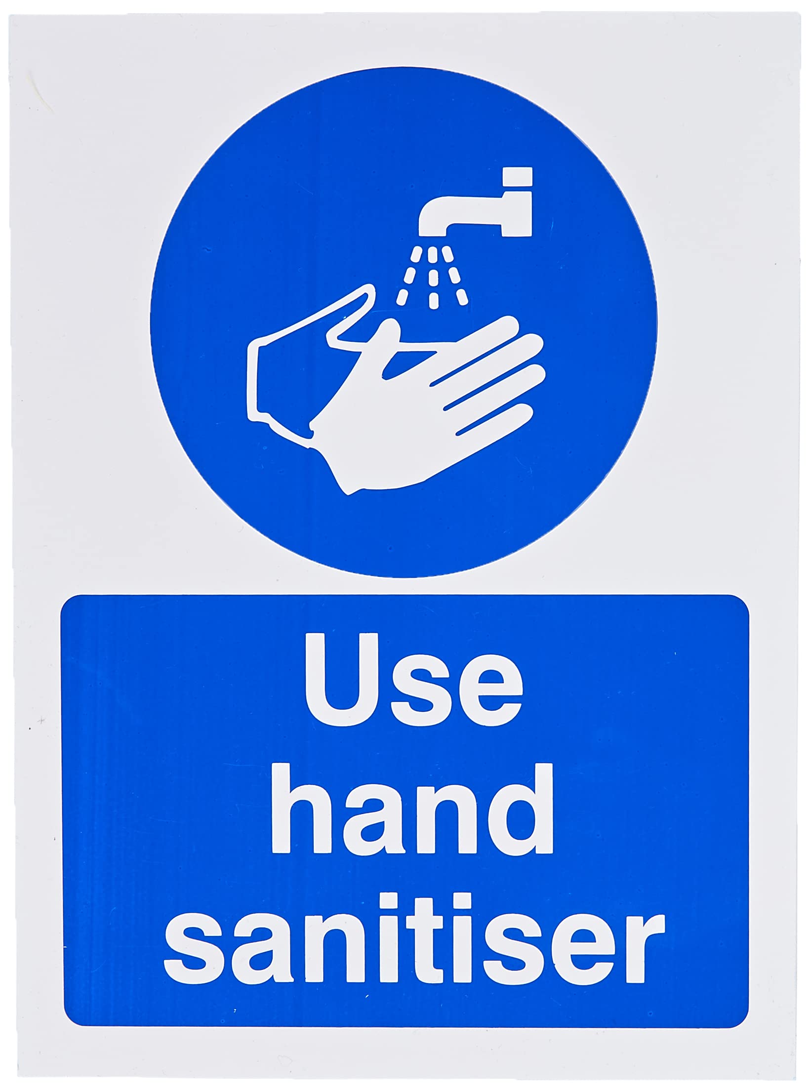 Pack of 5 x Use Hand Sanitiser Signs 150mm x 200mm - Rigid Plastic