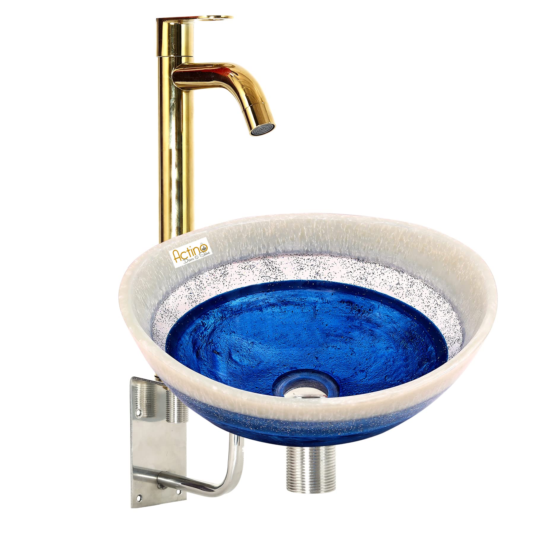 ACTINO DECOR & SHINE Resin Oval Designer Wash Basin Countertop Tabletop For Living Room Hotel Lobby Bathroom Basins & Living Room/Vessel/Sink/Wash Basin Blue (12 x 14) (B0BNTZXJTB) Amazon Price History, Amazon Price Tracker