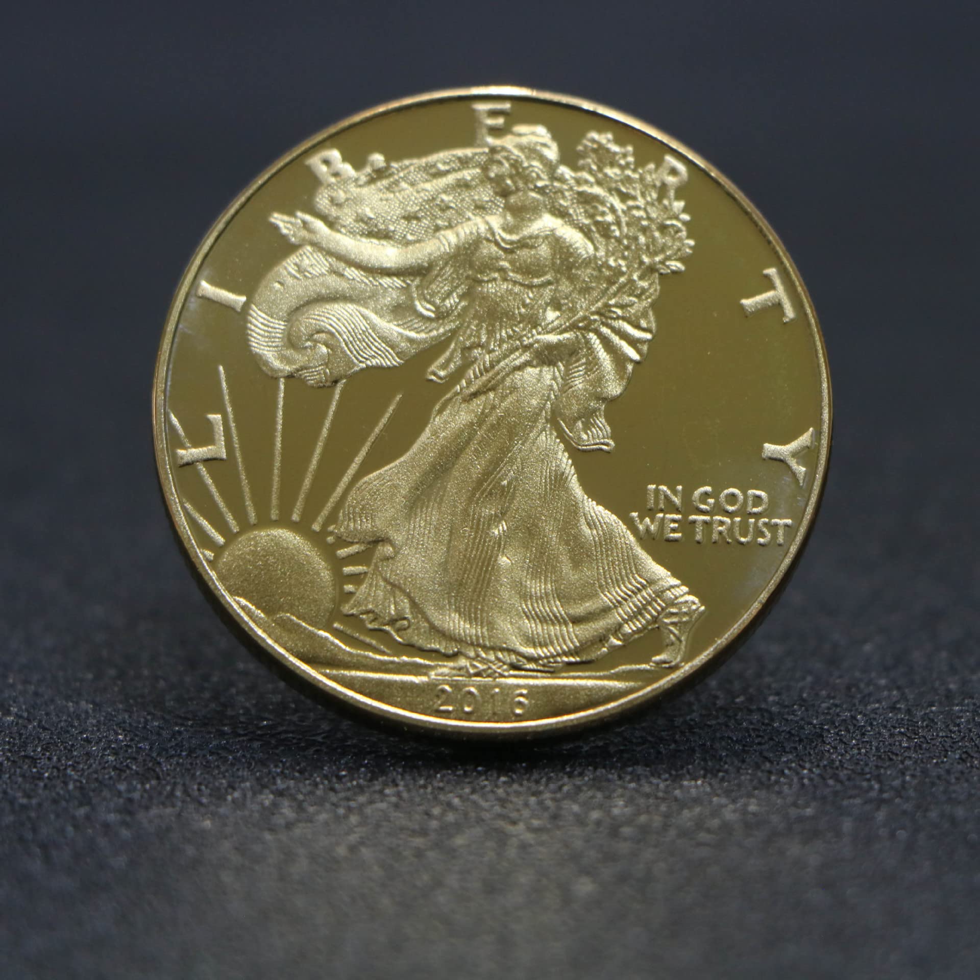 1円スタート】 21.6K 自由の女神 アメリカ リバティコイン 記念金貨 5ドル金貨