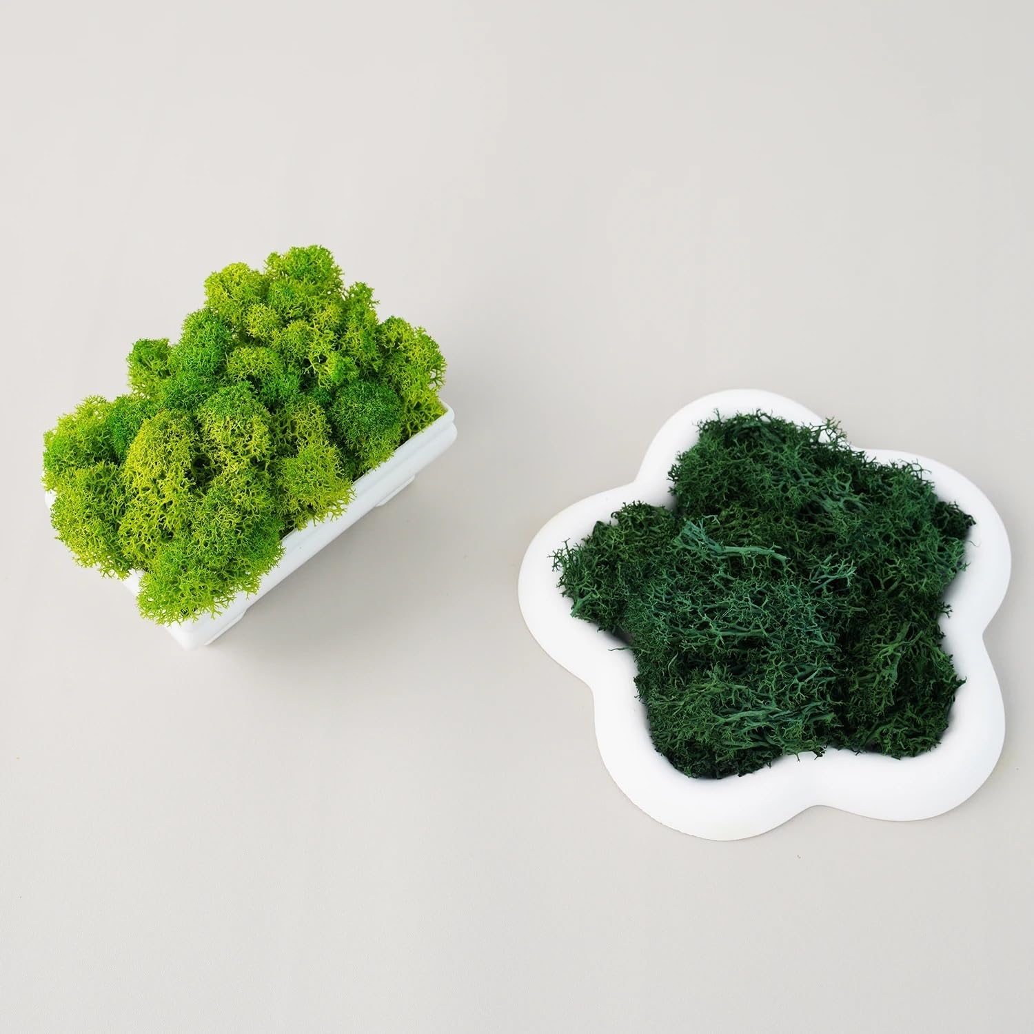 Hierba de Musgo de Vida eterna, Plantas Verdes Artificiales Artificiales, decoración for Sala de Estar, Mini Paisaje, Manualidades DIY, 100/200/500g