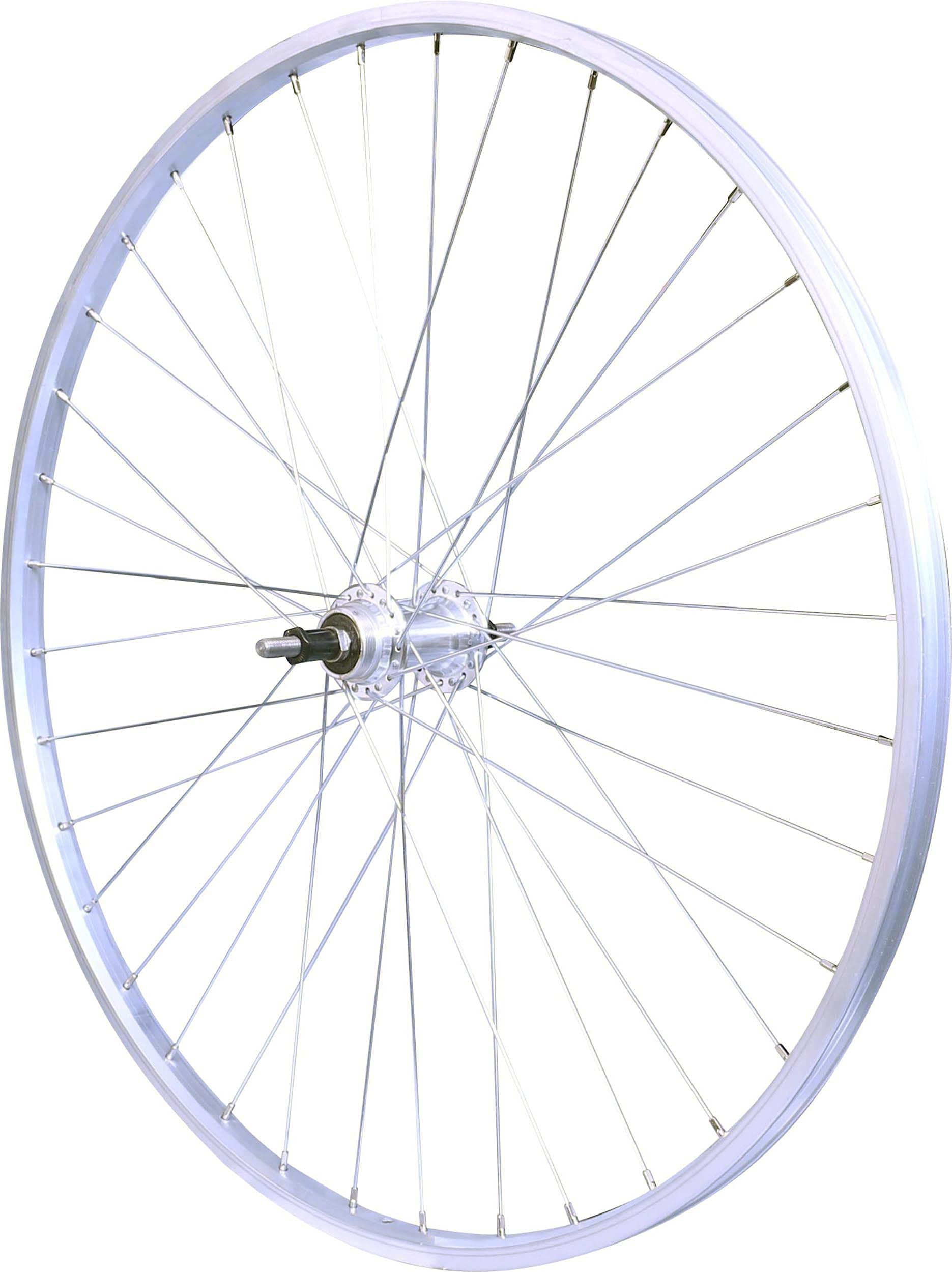 VELOX Roue Arrière Mach1 M110 Argent - 26" - Miche Magnum RL 1V - 26", RL 1V, 36, Roue arrière, Ecrous M10