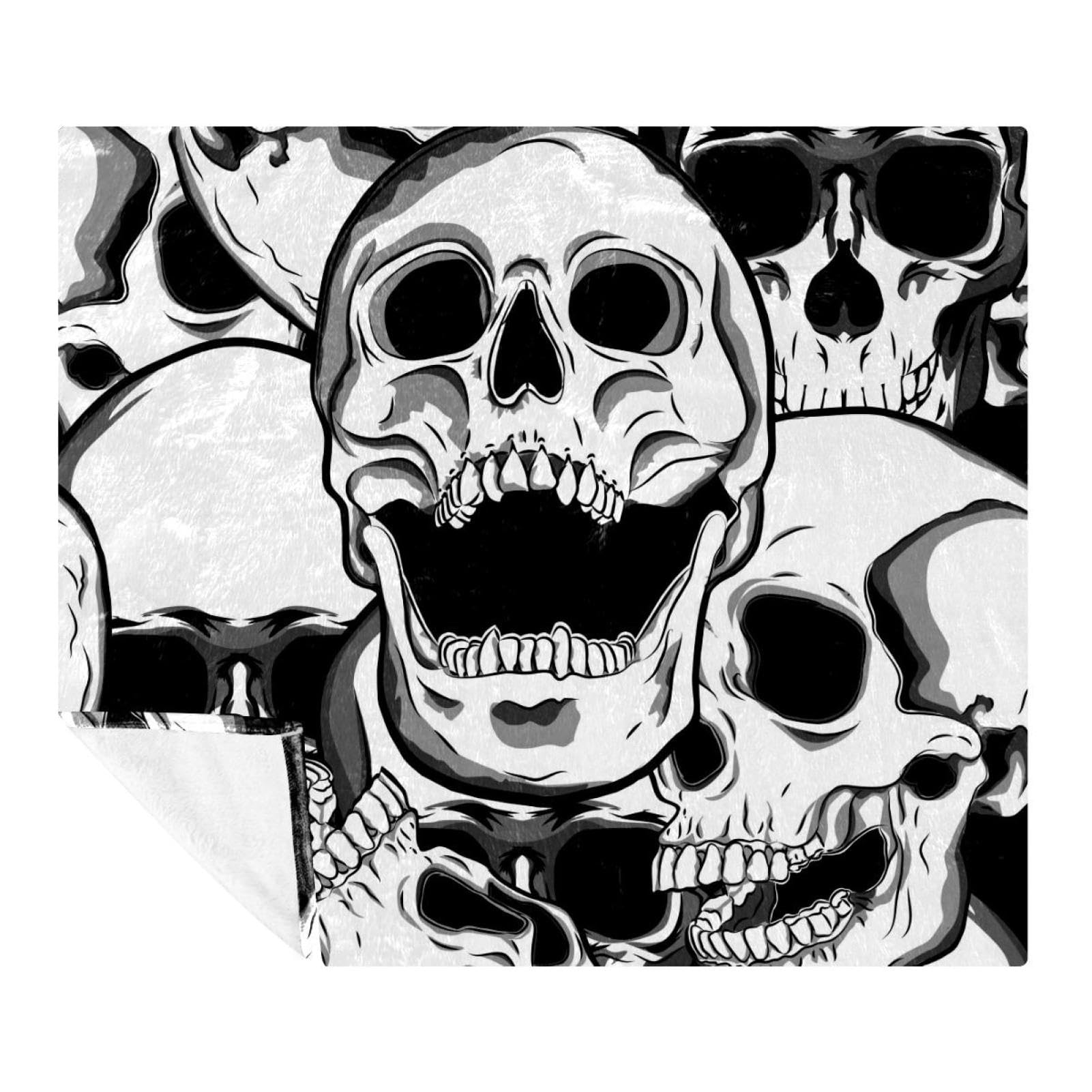 Couverture polaire Scarry douce et légère de 150x130 cm pour lit et canapé