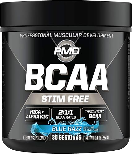 PMD Sports BCAA - Aminoácidos libres de espumas, mejor rendimiento de entrenamiento, recuperación mejorada, energía diaria, constructor muscular y