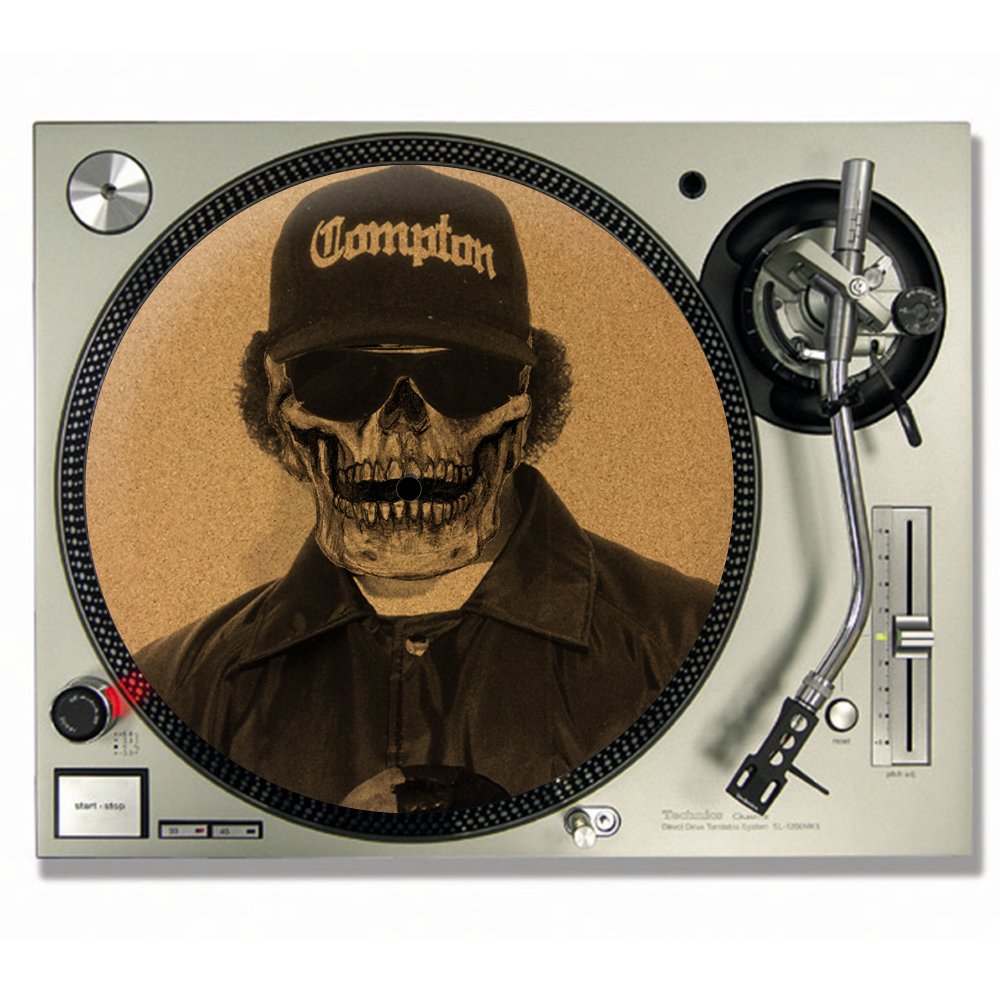 Ibasenice Tapis De Platine Vinyle En Liège 30x30cm - Feutrine Anti-Statique Pour Tourne-Disque DJ