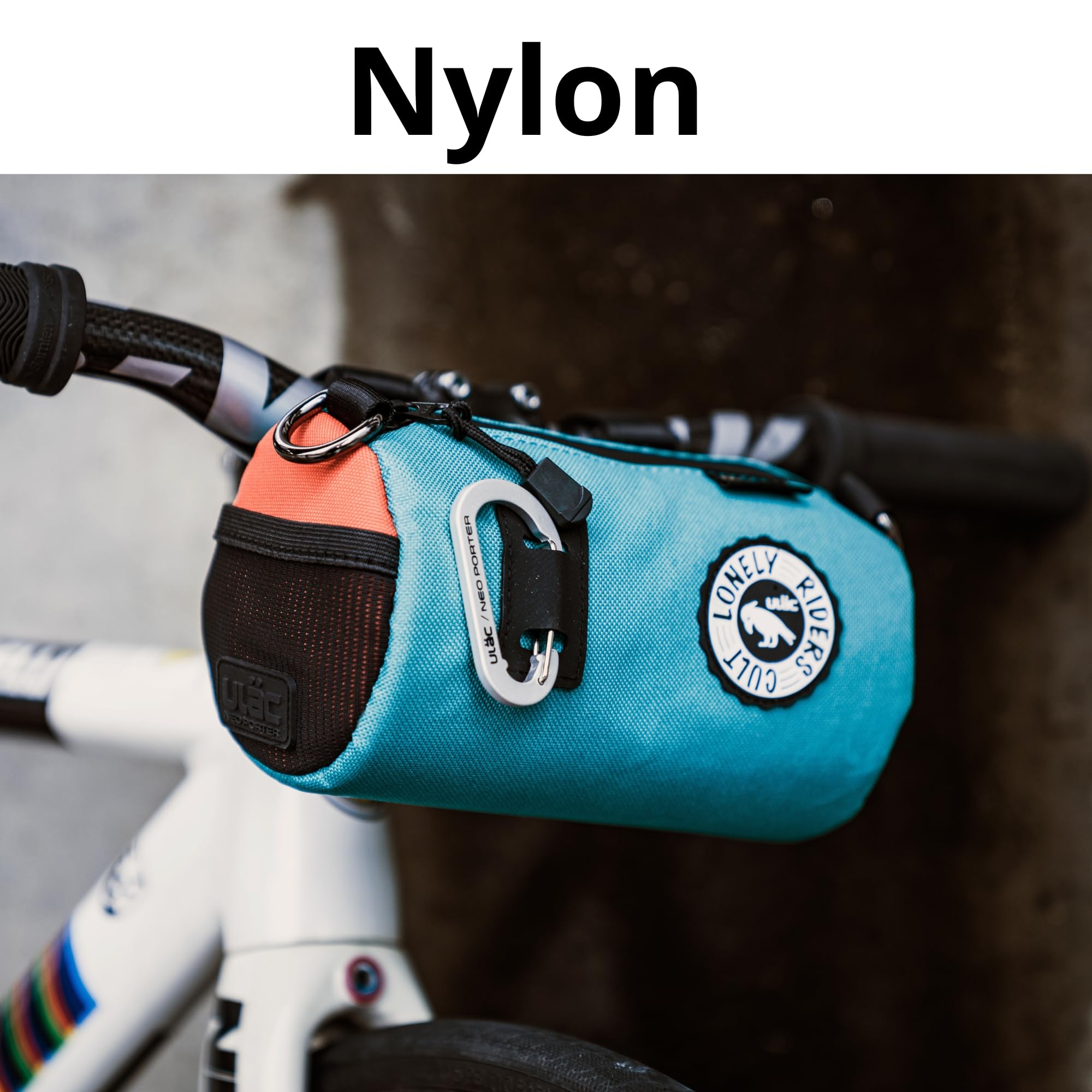 ULAC COURSIER Sprint Neo Porter Sacoche d'alimentation pour Guidon de vélo avec œillet Avant pour accueillir Les lumières, Lunettes de Soleil et bandoulière pour Un Transport Facile Bleu