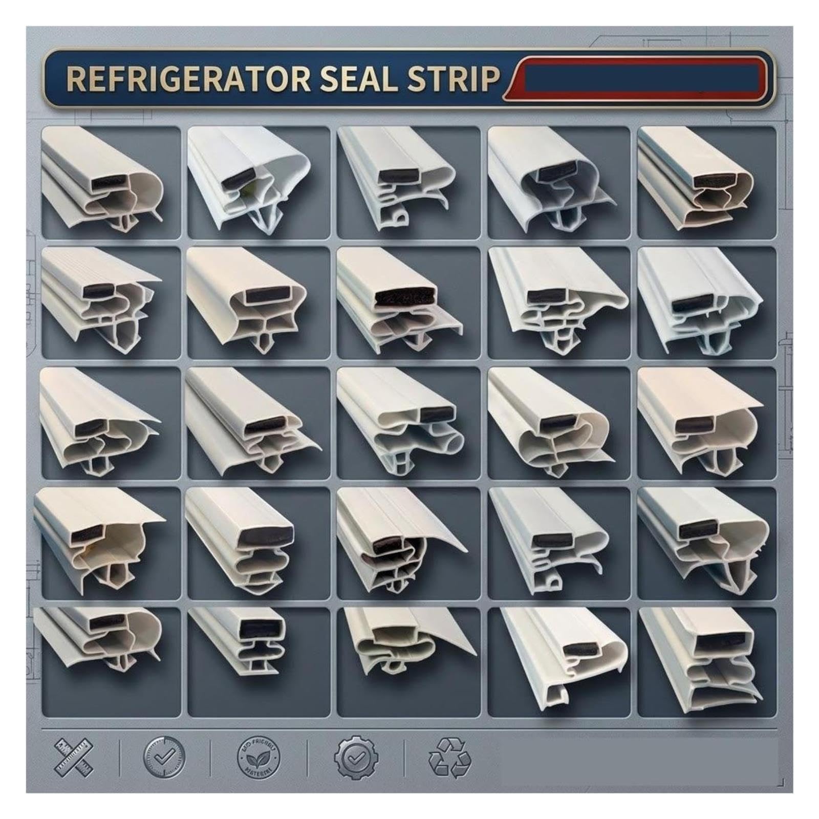 Tira de Sellado magnético for Puerta de refrigerador de 2,5 M