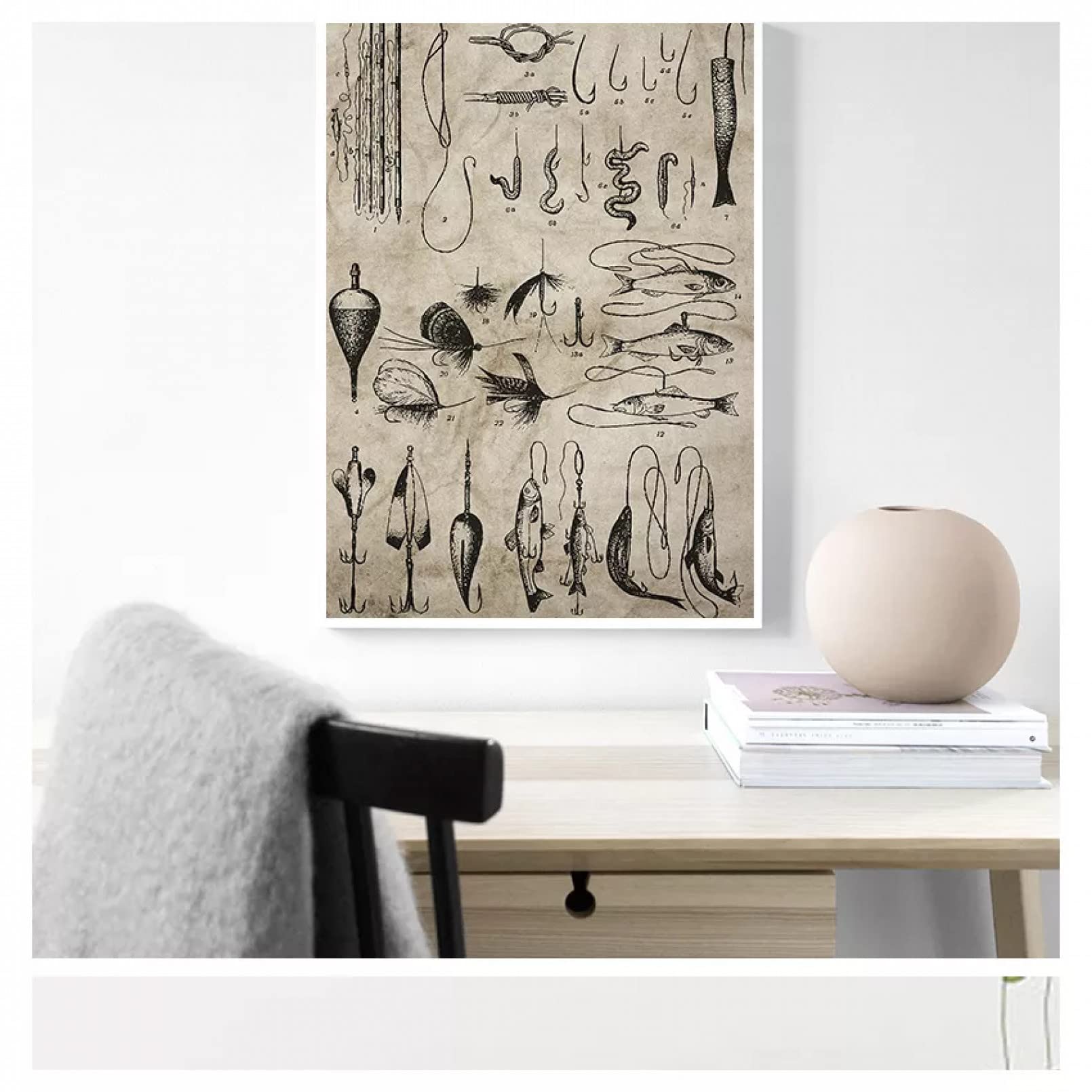 Póster vintage impreso en lienzos para pintar y decorar salones modernos