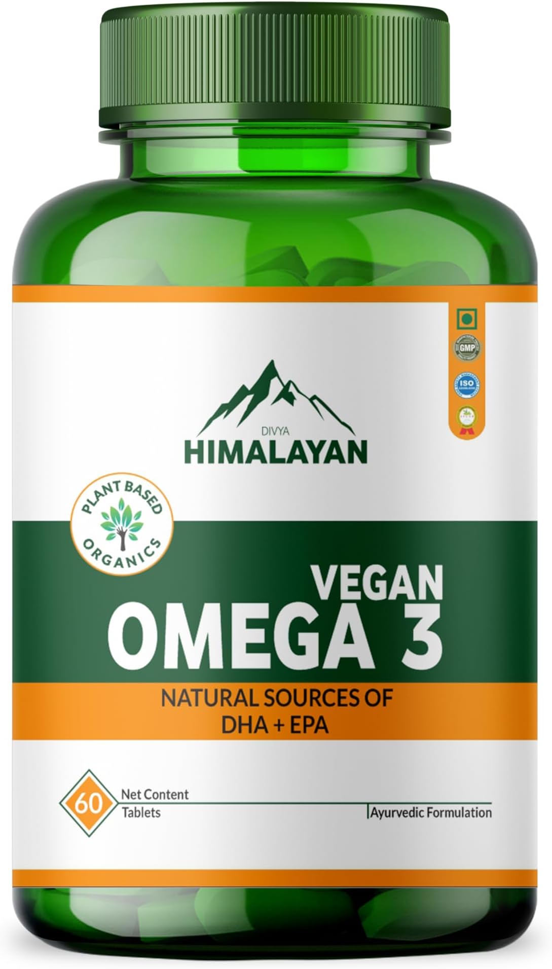 - Vegan Omega 3-6-9 Tablets | 100% Natural & Vegan Omega Fatty Acids | Supports Heart, Brain, Joint & Skin Health | 60 Tablets