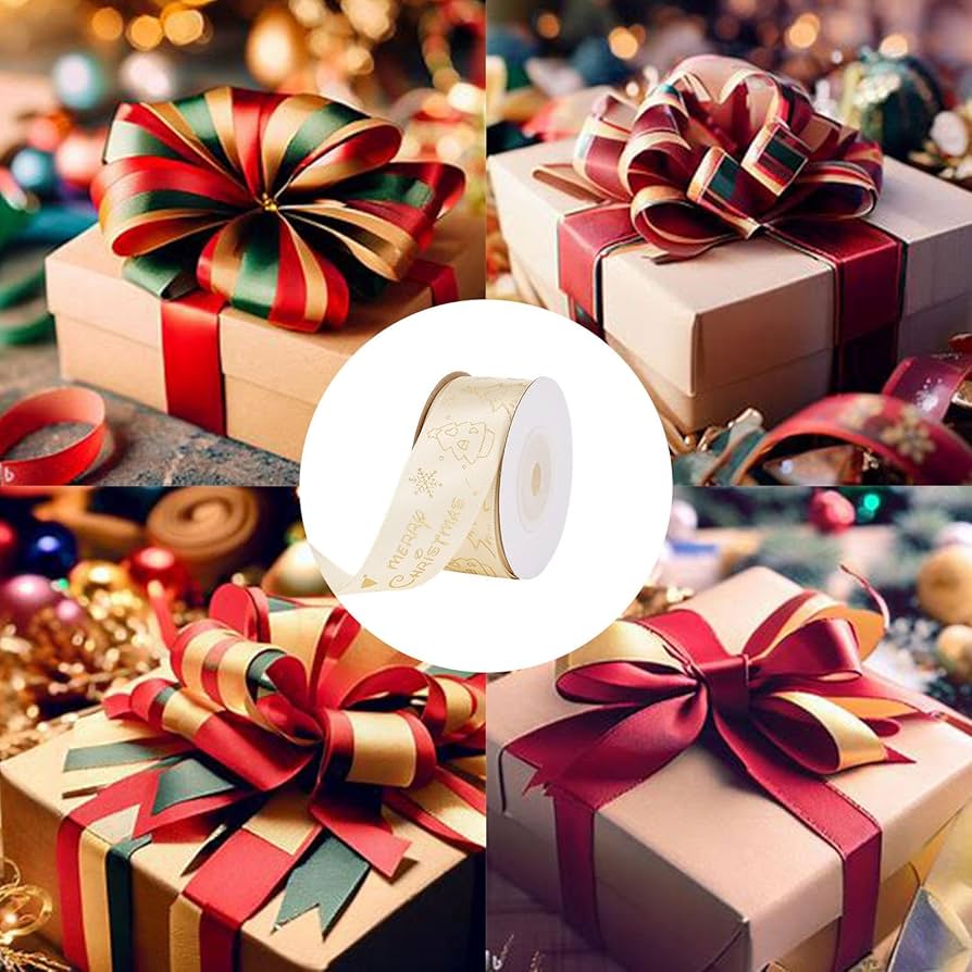 Amazon.co.jp: クリスマスギフトラッピングリボン | メリークリスマス