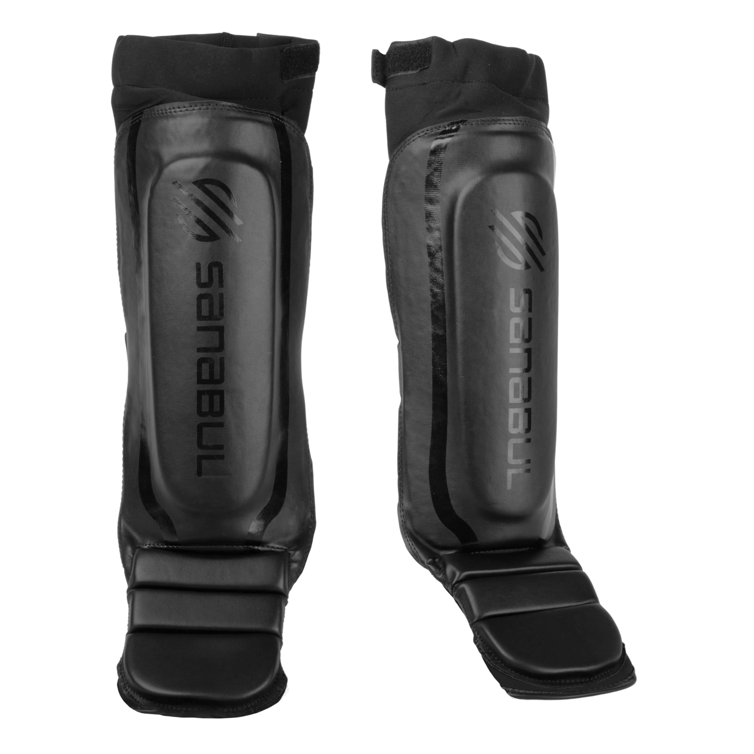 SanabulEssential Sleeve Kickboxing Shin Guards | MMA Shin Guards | Muay Thai Shin Guards | Hybrid Neoprene Design