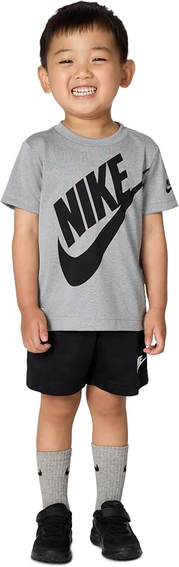 Boys' Dri-FIT Sportswear T-Shirt and Mesh Shorts 2-Piece Outfit Set
