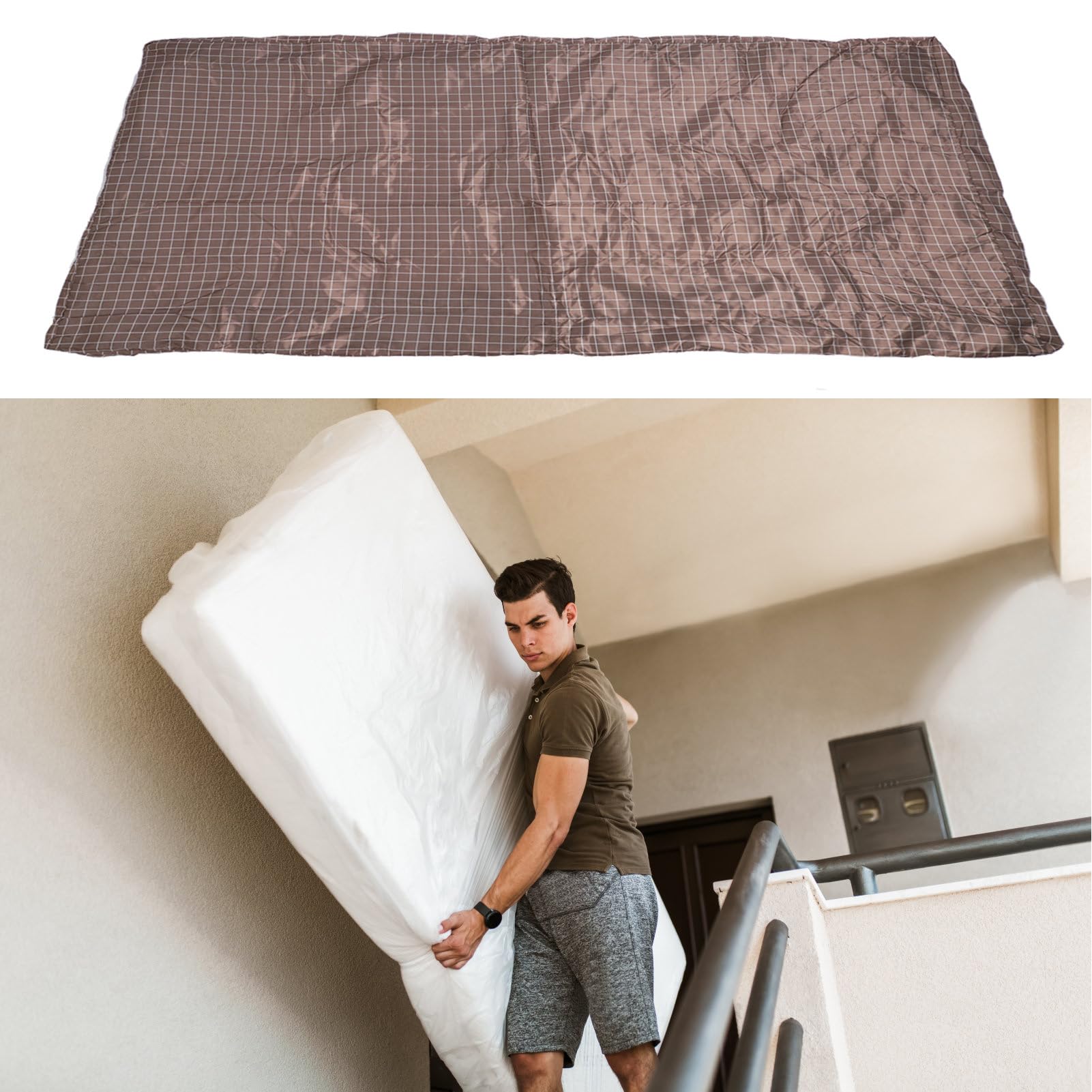 Mattress Protector Mattress Storage Bag Zippered Mattress Encasement Reusable Mattress Bag Mattress Protector Full for Easy Carrying and Protection (196 * 107 * 38cm)