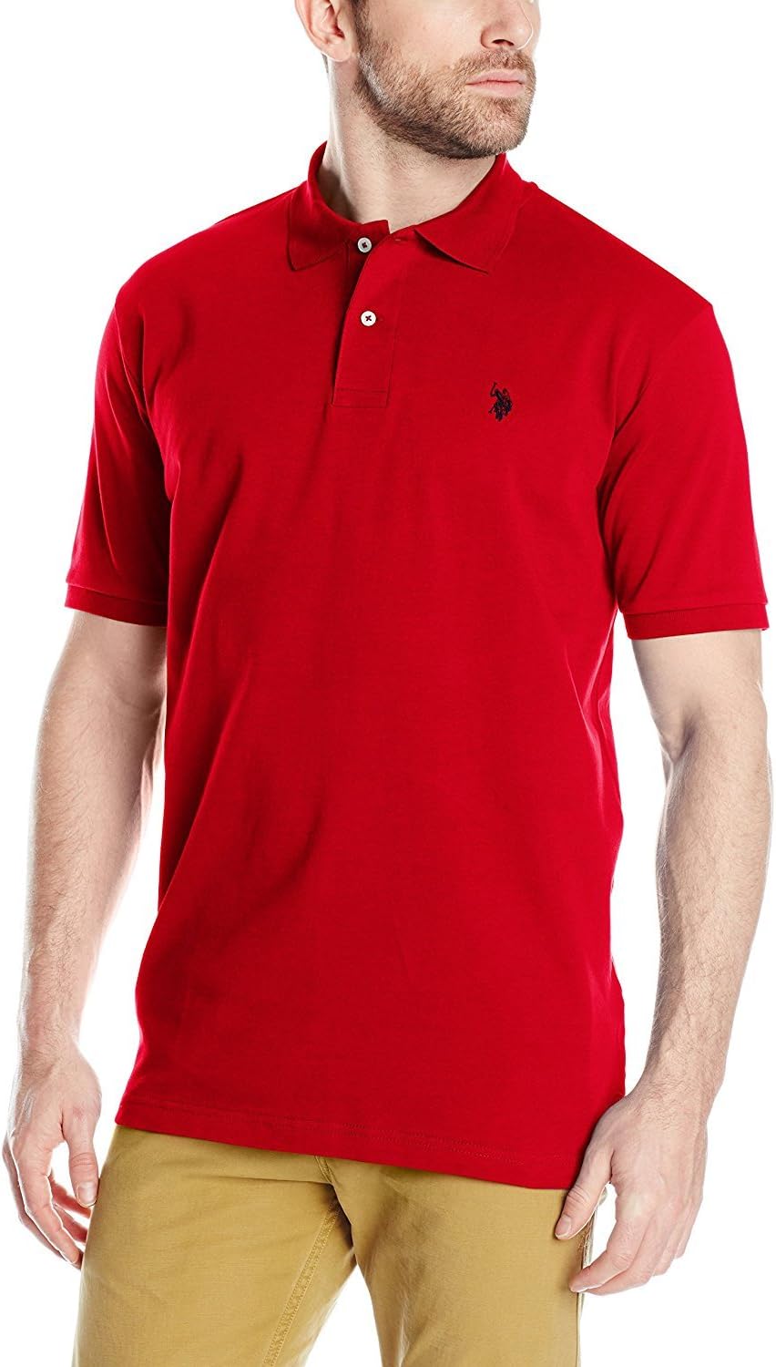 U.S. Polo Assn. Men's Solid Interlock Short-Sleeve Polo Shirt
