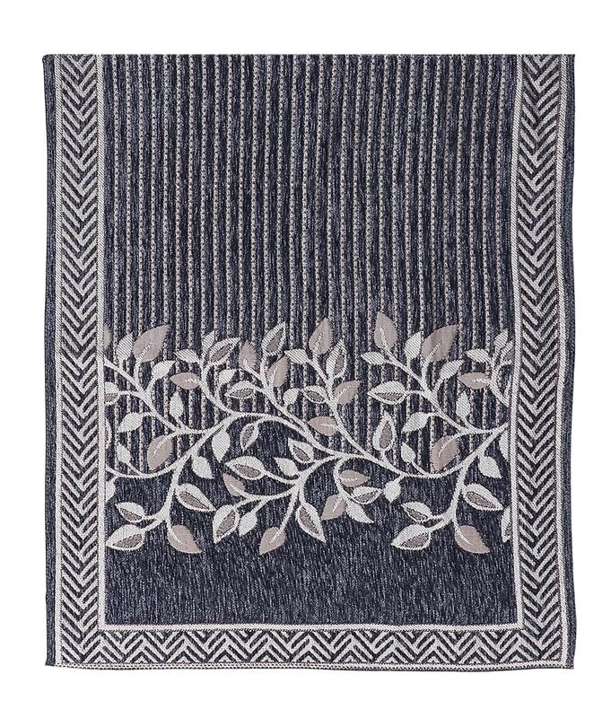 Image of Nendle Superior Velvet Floral Sofa Mat 4 Seater Set Cover Durable Protector for Living Room Sofa Set 2+2, Suitable for L Shape, Sectional and U Shape Sofa (Color Grey, Pack of 2)