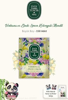 Eyüp Sabri Tuncer 3 Paket Verbena & Zinde Limon Kolonyalı Mendil 50'li ve ROSIE