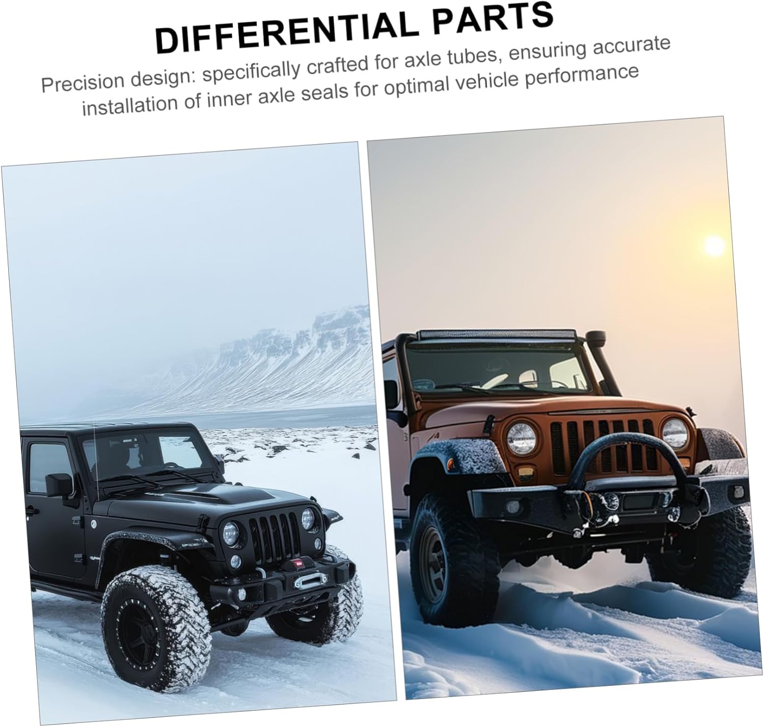 Durable Metal Construction for Front Differential Seal Replacement Precision Design for Optimal Vehicle Performance for Auto Repair and Off Road Enthusiasts