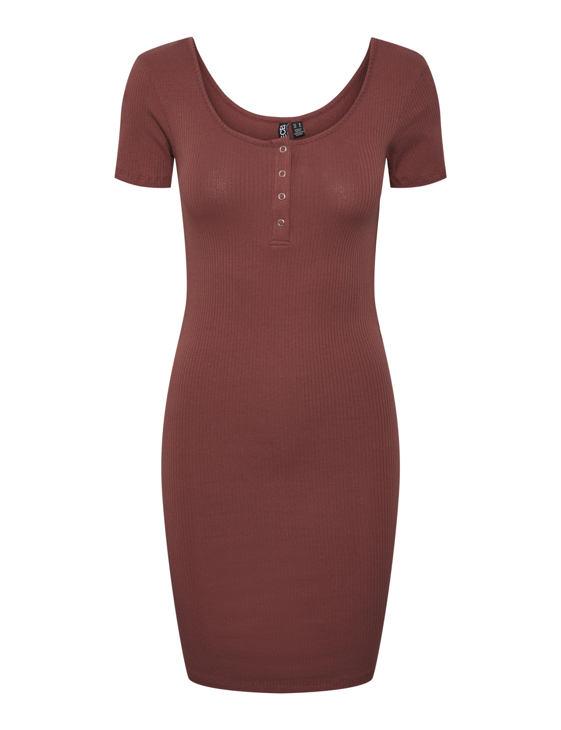 PIECES Women's Pckitte Ss Dress Noos Dress, Apple Butter, M