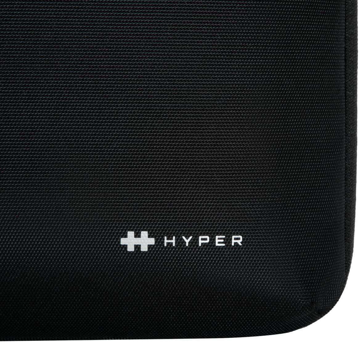 HyperShield Stash & Go Laptop Sleeve for MacBook Pro 15"/16" in Black - Slim 16 Inch Laptop, Lightweight, Weather-Resistant MacBook Sleeve w/ 360° Protection & Accessory Organization Panel