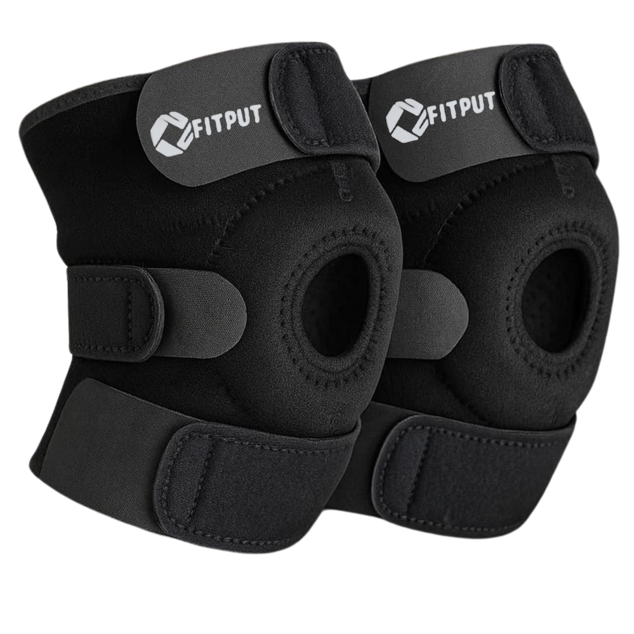 FITPUT Knee Caps for Women and Knee Support for Men | Perfect Knee Cap for Men and Knee Support for Women | Ideal for Sports and Daily Use | knee caps for women for pain relief(Freesize,Black)-image-44
