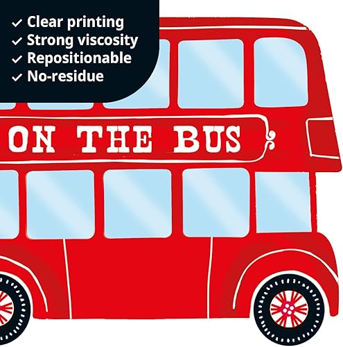 Miniatura 4 de DECOWALL SG3-2308 - Adhesivos de pared de transportes y carreteras, calcomanías, para niños, desprendibles, se pelan y se pegan, adhesivos