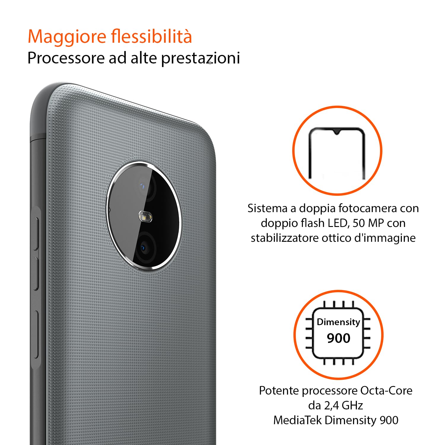 Gigaset GX6 PRO lo smartphone 5G rugged per il tuo business -impermeabile e antipolvere IP68, standard militare - display 6,6" FHD+, 128GB+8GB RAM, 400 ore in standby - Capacità di Android 14, grigio