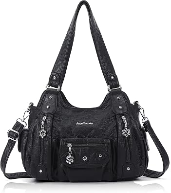 Angel Barcelo Purses for Women Soft PU Leather Shoulder Bag Crossbody Purse and Handbags